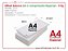 Pct 25 fls papel offset adesivo - A4 c/ comprimento Especial - 21,6x42cm - Imagem 1