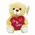 Urso De Pelúcia 20cm Eu Te Amo em Poliéster Fizzy - Imagem 7