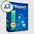 Pct c/ 500 fls Sulfite Report Premium A4 - 75g - Imagem 1