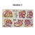Cartela de Adesivos Menina Fofa Princesa - Imagem 6