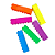 Marca Texto Lego - 6 Cores - Imagem 3