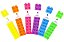 Marca Texto Lego - 6 Cores - Imagem 1