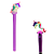 Caneta que Acende Led Unicórnio - Lilás - Imagem 1