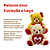 Urso de Pelúcia com Laço e Coração 30cm - Fizzy - Imagem 1