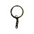 Pct c/ 12 Argolas de Chaveiro com Corrente Ouro Velho - 25mm - Imagem 2
