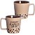 Caneca Buck Café 400ml em Cerâmica - Zona Criativa - Imagem 1