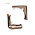 Pct c/ 20 Cantoneiras Trabalhada 18mm - Imagem 6