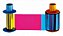 Ribbon colorido para Impressora HID FARGO DTC1500 - YMCKO - 045610 , 500 impressoes - Imagem 2