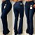 Calça Flare Azul Escuro - Imagem 1