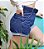 Short Baggy Escuro Cinto Encapado - Imagem 2