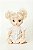Vestido para Boneca Baby Alive Xadrez Bege - Imagem 1