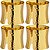 Kit Anéis Para Guardanapos de Metal Dourado 4 Pçs. - Anel de Guardanapo Dourado - Mesa Posta - Imagem 1