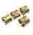 Kit Anéis Para Guardanapos de Metal Dourado 4 Pçs. - Anel de Guardanapo Dourado - Mesa Posta - Imagem 3