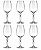 Jogo 6 Taças em Cristal 750 ml – Elegância para Momentos Especiais - Imagem 1