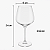 Jogo 6 Taças Vidro Cristal 612ml Premium Vinho Água Drinks - Imagem 3