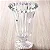 Vaso De Vidro Com Pé Transparente Decoração Elegante Flores 24 cm - Imagem 3