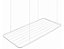 Varal De Teto Grande Reforçado Aço Branco 1,20 x 0,56 cm - Imagem 2