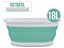 Cesto Retrátil Para Roupas De 18 Litros Flash Limp Cor Verde/ Bacia Para Bebe - Imagem 1
