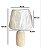 Abajur De Mesa Com Cúpula Branco - Luminária 40 x 24,5 - Imagem 8