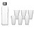 Conjunto com Jarra de 1L + 6 Copos de Vidro Transparente 350ml - Jarra Bolhas - Imagem 1