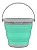 Balde Retrátil 5 Litros Com Alça Cor Verde agua - Flashlimp - Imagem 1