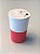 Copo para Café em Bambu com Tampa Rosqueável – 450 ml Vermelho - Imagem 2