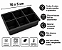 Forma de Gelo Grande 6 Cubos Silicone Quadrado Preto - Imagem 4