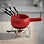 Aparelho de Fondue para Queijo em Cerâmica 8 Peças Vermelho 660ml - Imagem 4