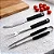 Jogo Churrasco Aço Inox Garfo Pegador Faca Cabo Resistente Easy Grill - Imagem 6