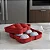Forma de Gelo Esfera Bola Silicone Grande 4 Esferas + Tampa e Funil Vermelho - Imagem 4