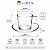 Jogo 6 Xícaras De Café Em Vidro 90ml Com 6 Pires Transparente Premium - Imagem 3