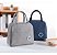 Bolsa Térmica Porta Marmita Unissex Lanche Bebida Mamadeira Azul - Imagem 6