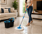 Mop Giratório 360° com Balde Centrifugador 8,7L Cabo Extensível 1,20m e Esfregão Microfibra - Imagem 4