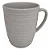 Caneca Cerâmica Premium Café Chá Design Moderno Texturizada Cinza - Imagem 1