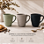 Caneca Cerâmica Premium Café Chá Design Moderno Texturizada Verde - Imagem 6