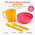 Kit Alimentação Infantil Bebe 4 Peças com Caneca, Tigela, Garfo e Colher - Imagem 3