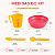Kit Alimentação Infantil Bebe 4 Peças com Caneca, Tigela, Garfo e Colher - Imagem 2