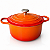Panela Caçarola 24cm 4,5L Antiaderente Revestimento Cerâmico Laranja - Imagem 1