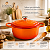 Panela Caçarola 24cm 4,5L Antiaderente Revestimento Cerâmico Laranja - Imagem 5