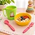 Kit Alimentação Infantil Bebe 4 Peças com Caneca, Tigela, Garfo e Colher - Imagem 2