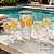 Conjunto Jarra 2,6L Com Tampa E 4 Taças 450ml Diamond Acrílico Transparente - Imagem 4