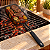 Grelha para Churrasco Antiaderente com Cabo Emborrachado Preta 53 cm - Imagem 5