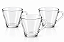 Kit 3 Xícaras de Vidro 250 ml Lisa - Caneca de Vidro - Imagem 1