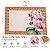 Kit 4 Jogos Americanos Orquídeas Rosa 33x45cm Tecido - Imagem 3
