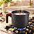 Leiteira Ceramica Antiaderente Caneca Fervedor Fogão Indução Cinza Granito - Imagem 5