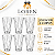 Jogo 6 Copos de Vidro Altos 300 ml Decorado – Transparente - Imagem 2
