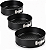 Kit 3 Formas Redondas Antiaderentes com Fundo Removível – 24, 26 e 28 cm - Imagem 1