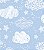 Tecido Tricoline Bahamas Nuvens 1338 C/1,50 X 1,00 Metros - Imagem 2