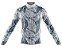 Camisa Ciclismo Folhas Abstratas Longa Full Ziper Bike Mtb - Imagem 1