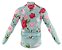 Camisa Ciclismo Rosas Vintage Longa Full Ziper Bike Mtb - Imagem 2